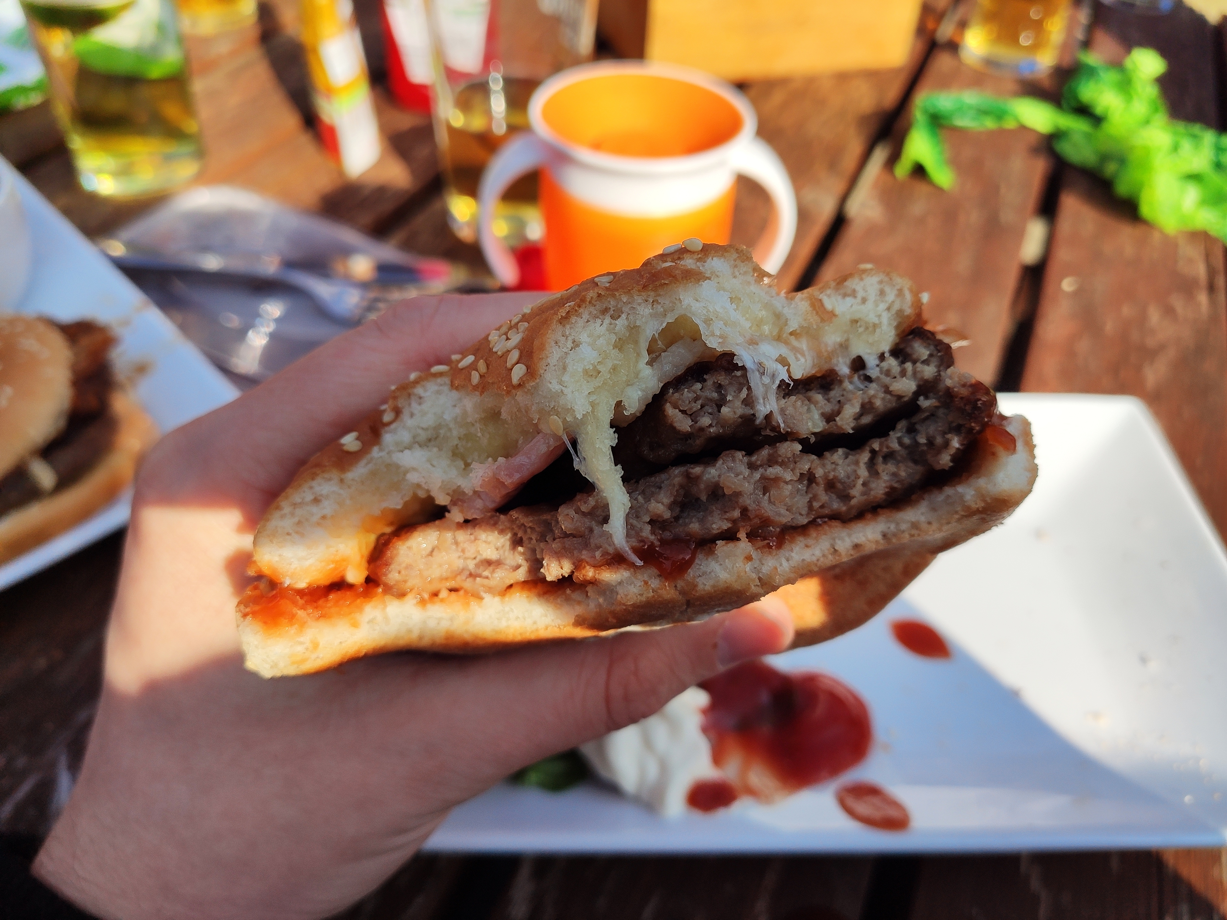 The cheese and bacon hurgwr